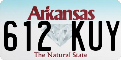 AR license plate 612KUY