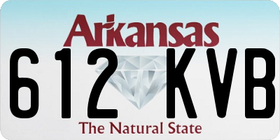 AR license plate 612KVB