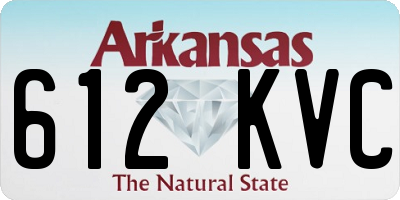 AR license plate 612KVC