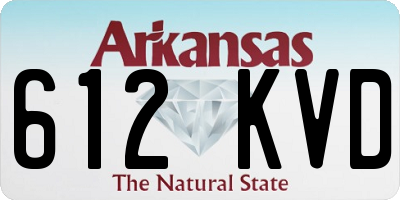 AR license plate 612KVD