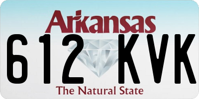 AR license plate 612KVK