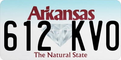 AR license plate 612KVO