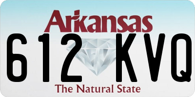 AR license plate 612KVQ