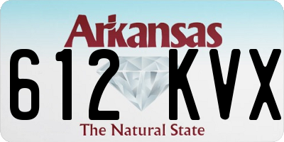 AR license plate 612KVX