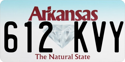 AR license plate 612KVY