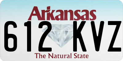 AR license plate 612KVZ