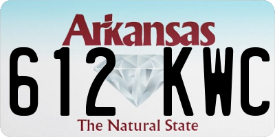 AR license plate 612KWC