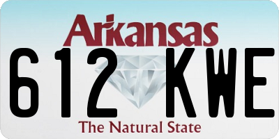 AR license plate 612KWE