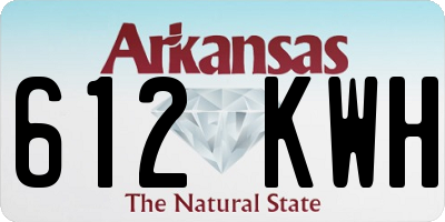 AR license plate 612KWH