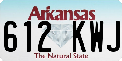 AR license plate 612KWJ