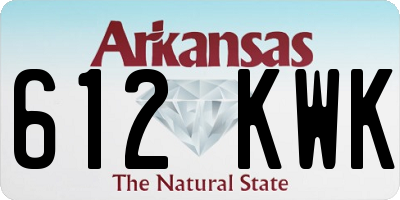 AR license plate 612KWK
