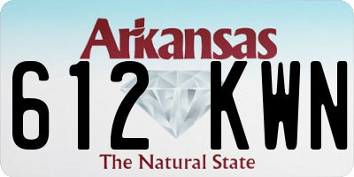 AR license plate 612KWN