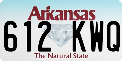 AR license plate 612KWQ