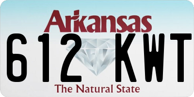 AR license plate 612KWT
