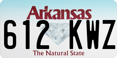 AR license plate 612KWZ