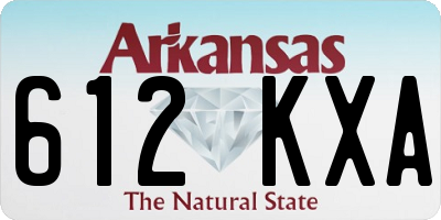 AR license plate 612KXA