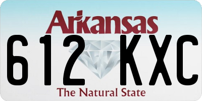 AR license plate 612KXC