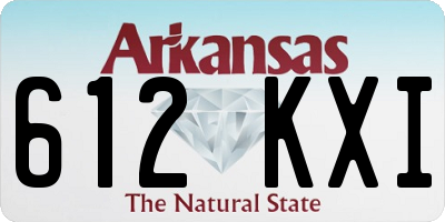 AR license plate 612KXI