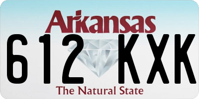 AR license plate 612KXK