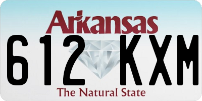 AR license plate 612KXM