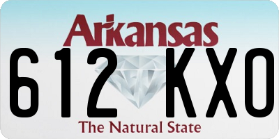 AR license plate 612KXO