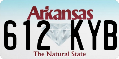 AR license plate 612KYB