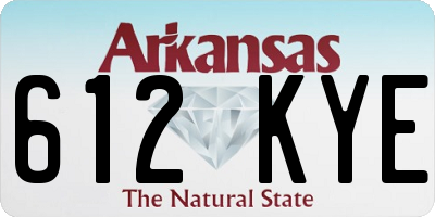 AR license plate 612KYE