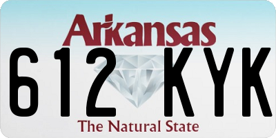 AR license plate 612KYK