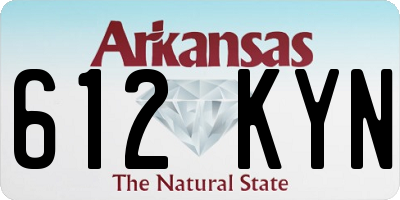 AR license plate 612KYN