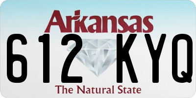 AR license plate 612KYQ