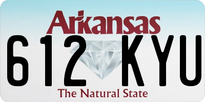 AR license plate 612KYU