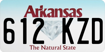 AR license plate 612KZD