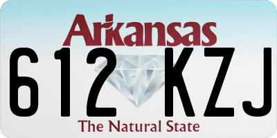 AR license plate 612KZJ