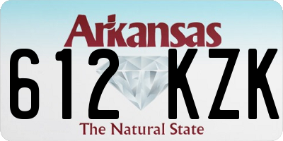 AR license plate 612KZK