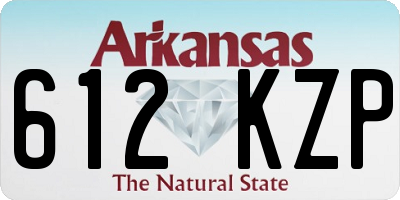 AR license plate 612KZP