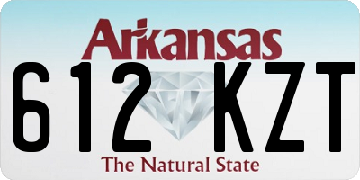 AR license plate 612KZT