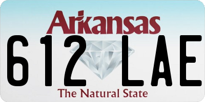 AR license plate 612LAE