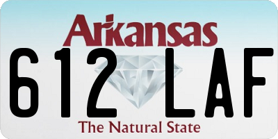 AR license plate 612LAF