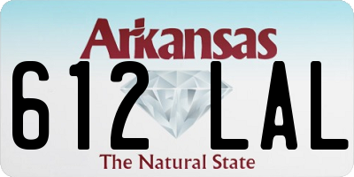 AR license plate 612LAL