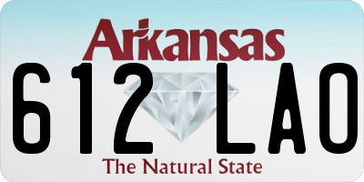 AR license plate 612LAO