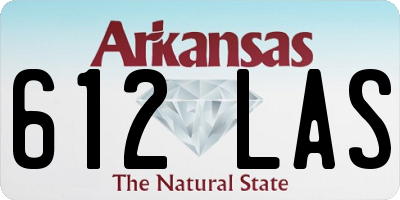 AR license plate 612LAS