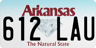 AR license plate 612LAU