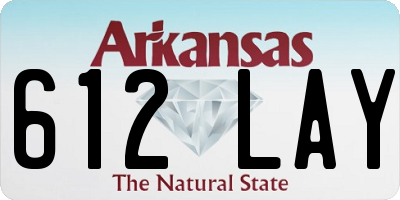AR license plate 612LAY