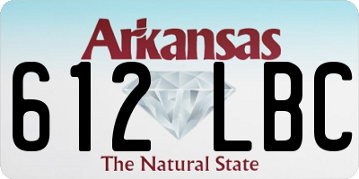AR license plate 612LBC