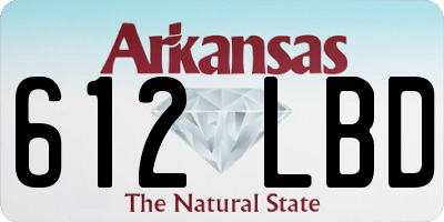 AR license plate 612LBD