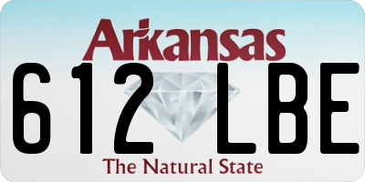 AR license plate 612LBE