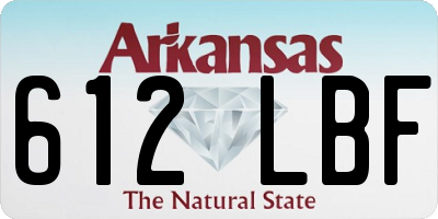AR license plate 612LBF