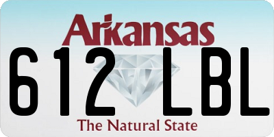 AR license plate 612LBL