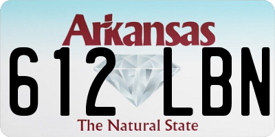 AR license plate 612LBN