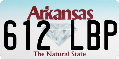 AR license plate 612LBP